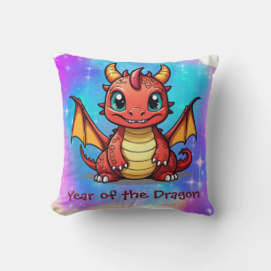 Coussin Cute Kawaii Chinese Zodiac Année du Dragon
