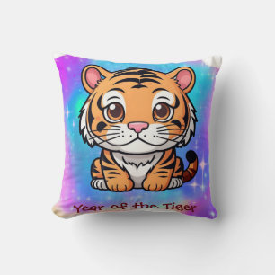 Coussin Cute Kawaii Chinese Zodiac Année du Tigre  