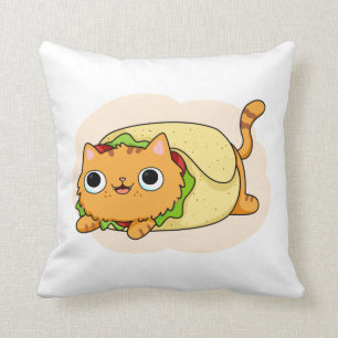 Coussin Cute Kawaii Purrito