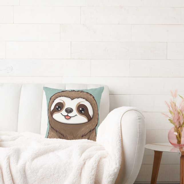 Coussin Cute Kawaii Sloth (Canapé)