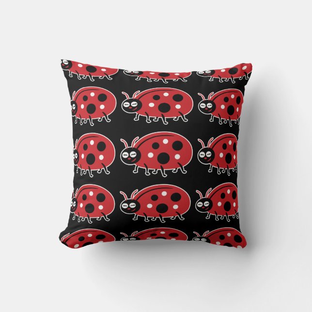 Coussin Cute Ladybug (Recto)