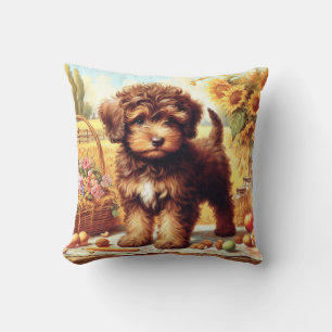 Coussin Cute Lagotto Romagnolo Peinture