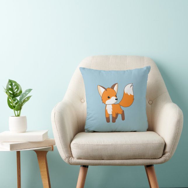 Coussin Cute Little Fox (Chaise)