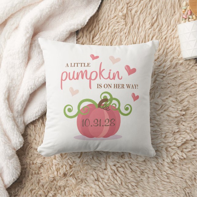 Coussin Cute Little Pumpkin Baby Shower Napkins (Couverture)