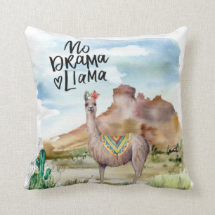 Coussin Cute Llama Drama