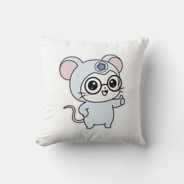 Coussin Cute lovely little adorable mouse (Recto)