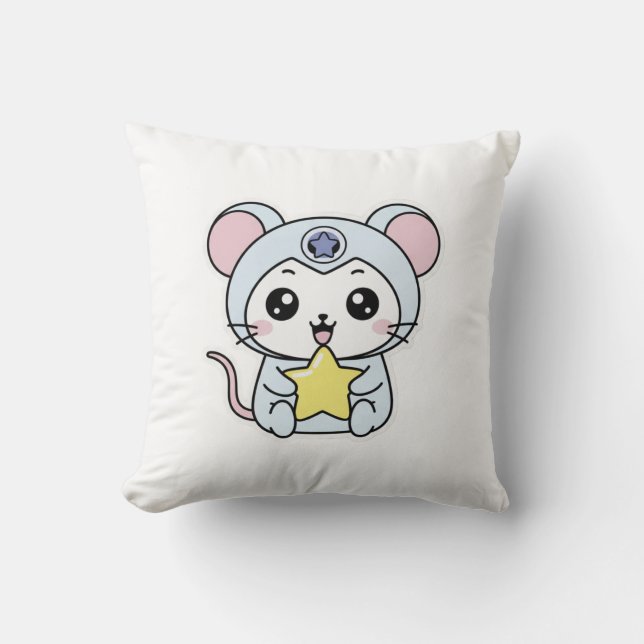 Coussin Cute lovely little adorable mouse (Recto)