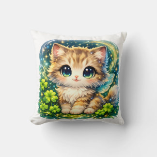 Coussin Cute Magical Kitten Pillow | Kawaii Fantasy Cat Cu