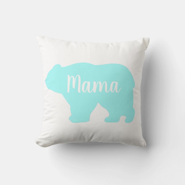 Coussin Cute Mama ours design mère cadeau de jour (Recto)