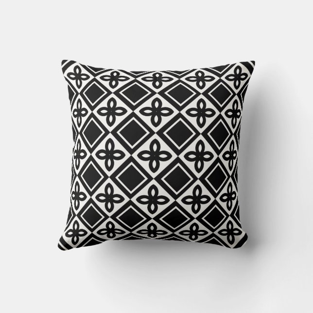 Coussin Cute Moderne Design tendance À damiers Motif (Verso)