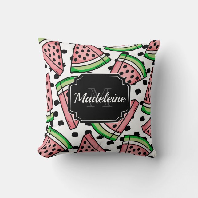 Coussin Cute Motif Watermelon (Recto)