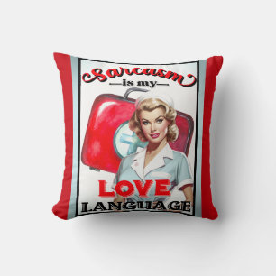 Coussin Cute Nurse Pinup_ Love