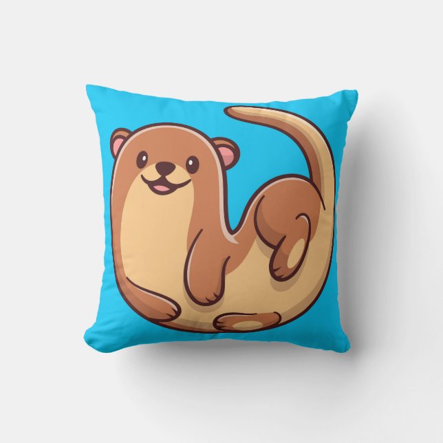 Coussin Cute Otter (Recto)