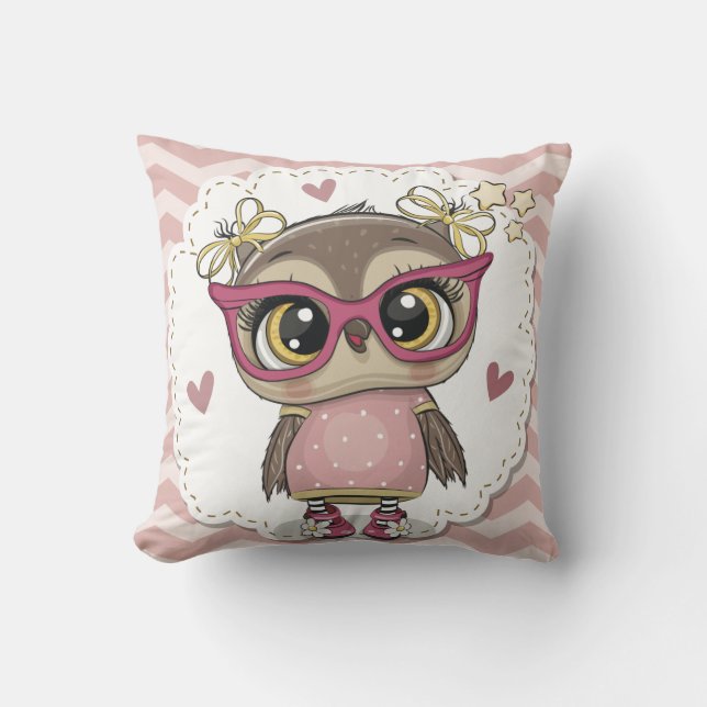 Coussin Cute Owl (Recto)