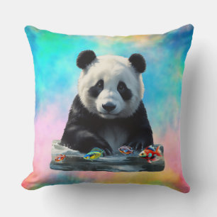 Coussin Cute Panda avec ses jouets
