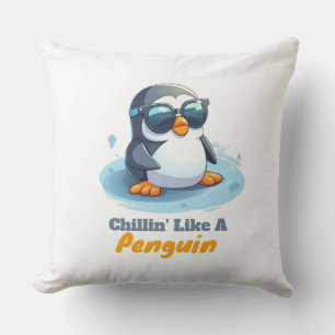 Coussin Cute Penguin Jeu d'oreiller Cadeau Salon