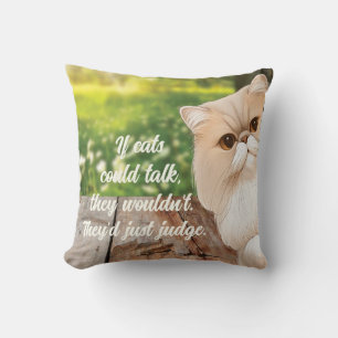 Coussin Cute Perse Cat Peek Autour