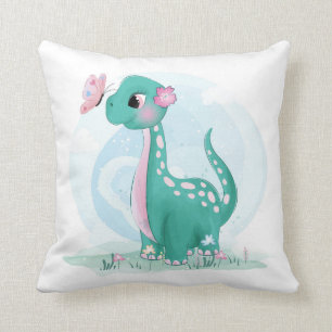 Coussin Cute Petit Dinosaure Avec Cushion Papillon