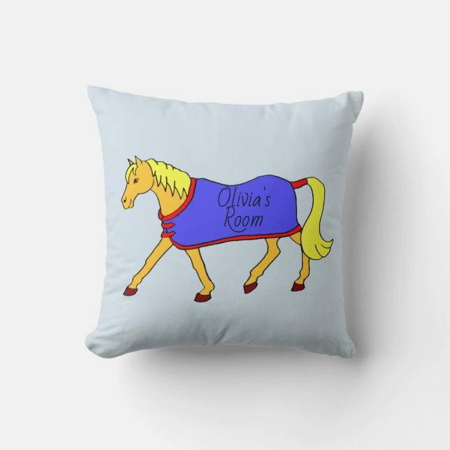 Coussin Cute Pony Personnalisé (Recto)