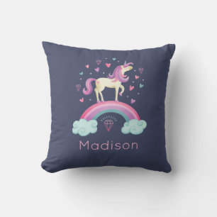 Coussin Cute Rainbow Unicorn