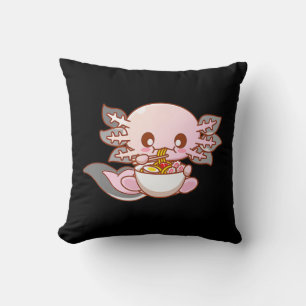 Coussin Cute Ramen Axolotl Kawaii Anime Japonaise Nourritu