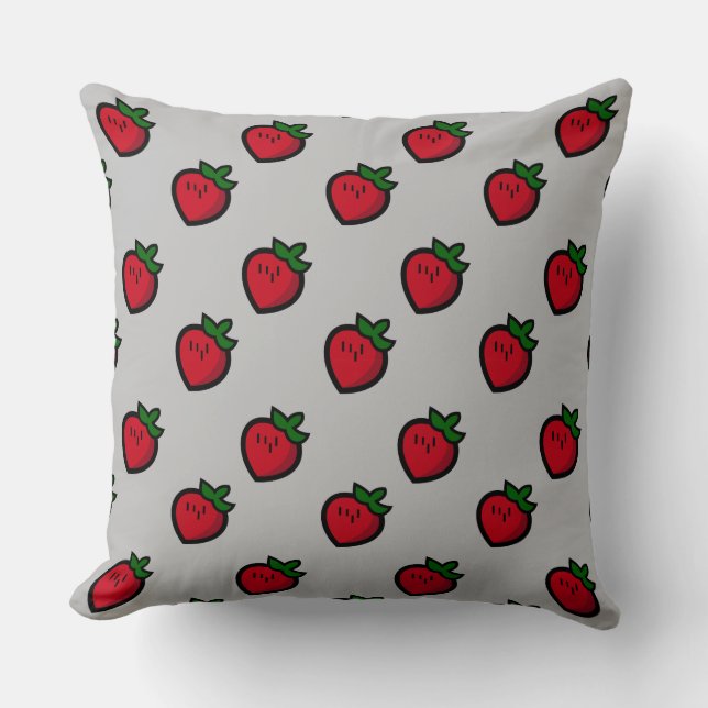 Coussin Cute Red Cartoon (Recto)
