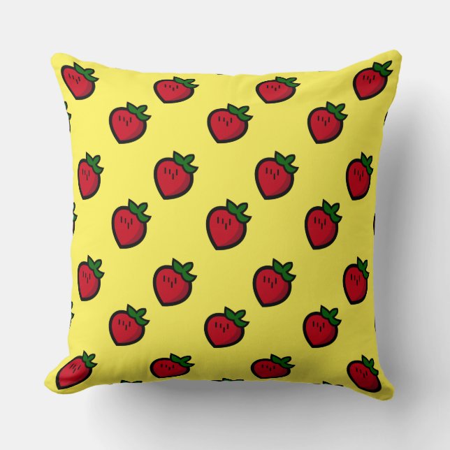 Coussin Cute Red Cartoon (Recto)