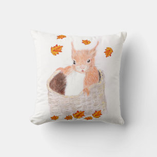 Coussin Cute Red Squrial