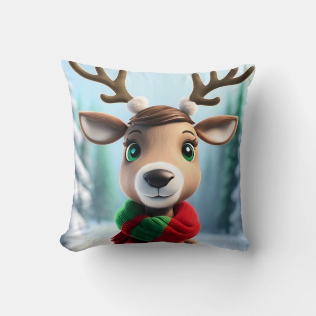 Coussin Cute Reindeer (Recto)