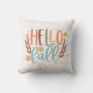 Coussin Cute Rustique Bonjour Automne