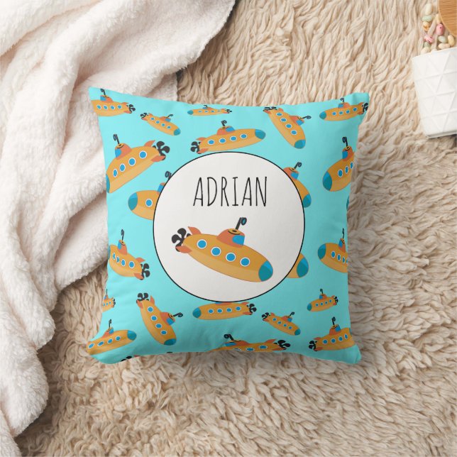Coussin Cute sous-marine Motif Nursery Salle pour enfants (Couverture)