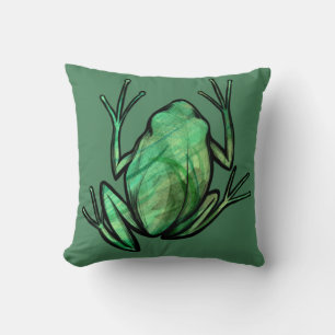 Coussin Cute Tree Frog Grenouilles Artistiques J'aime les