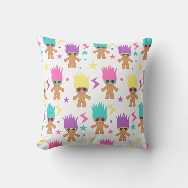 Coussin Cute Troll 80's 90's Retro Motif Cushion (Recto)