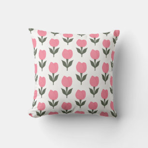 Coussin Cute Tulips fleurs motif   Toute couleur arrière -