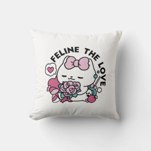Coussin Cute Valentine's Cat Design - Feline the Love