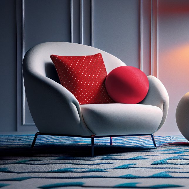 Coussin Cute Valentine's Day Minuscules Coeurs rouges (Créateur téléchargé)