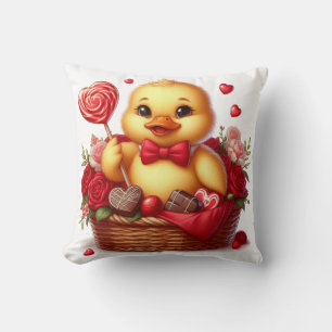 Coussin Cute/Whimisical Valentine's day cank