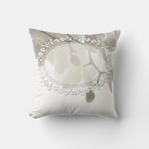 Coussin Cute white orchids