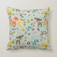 Cute Woodland Créatures Motif animal
