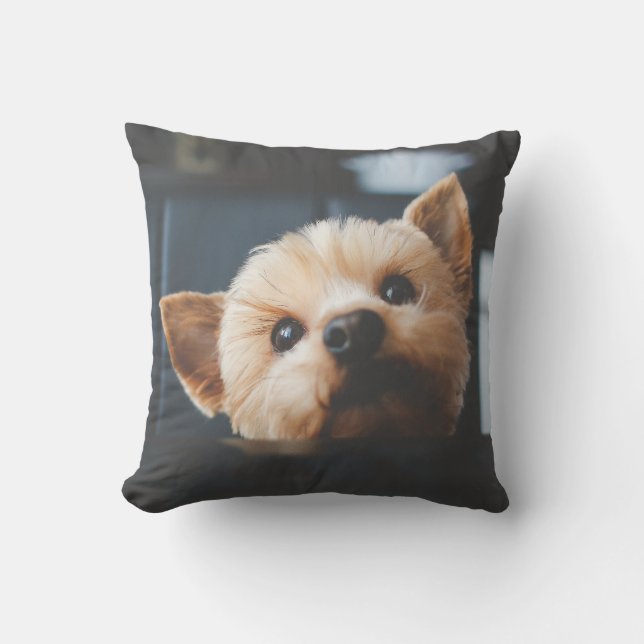Coussin Cute Yorkshire Terrier Chien Chien Chien Chien Cou (Recto)