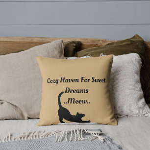 Coussin Cuy Haven for Sweet Dreams Moew Cute Funny tendanc