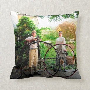 Coussin Cyclistes victoriens