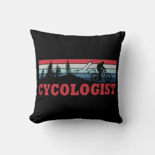 Coussin Cycologiste drôle dire vélo
