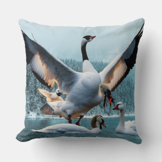 Coussin cygne