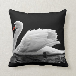 Coussin Cygne blanc sur le lac
