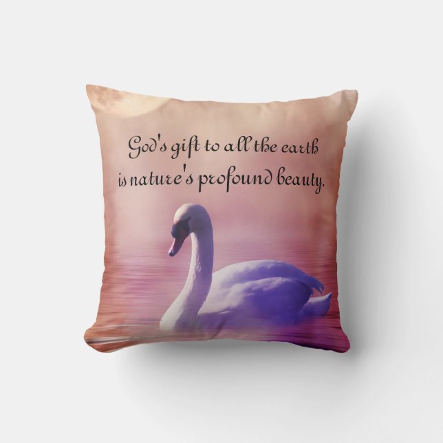 Coussin Cygne noble (Recto)