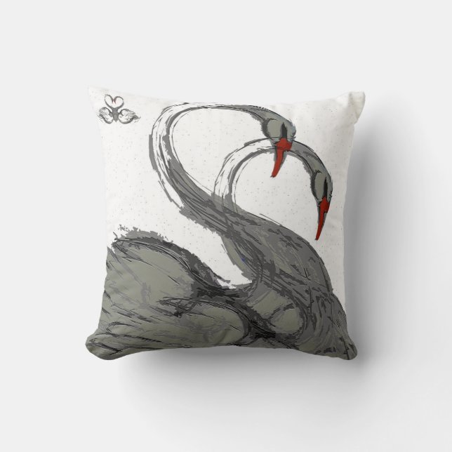 Coussin cygnes (Recto)