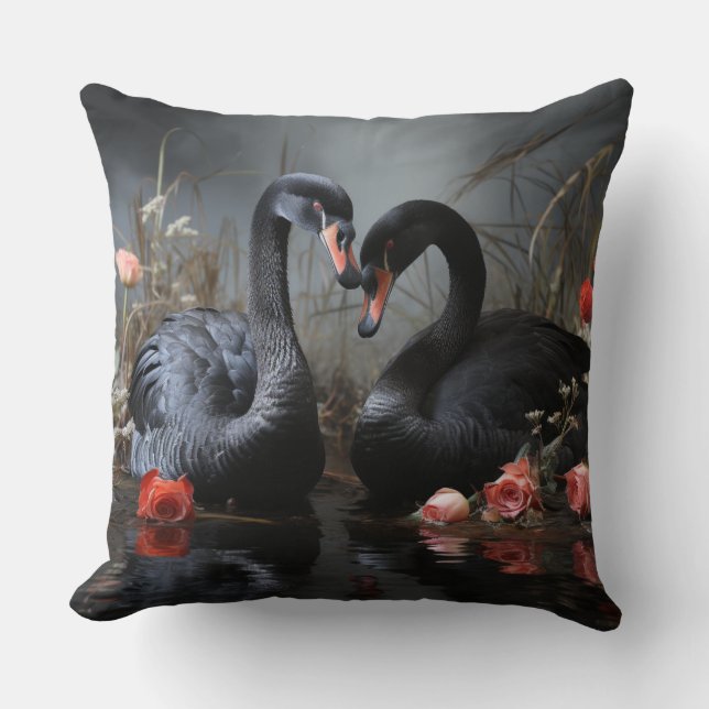 Coussin Cygnes noirs (Recto)