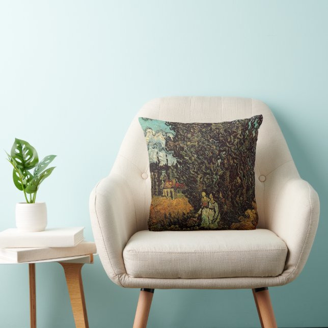 Coussin Cyprès et Deux Femmes de Vincent van Gogh (Chaise)
