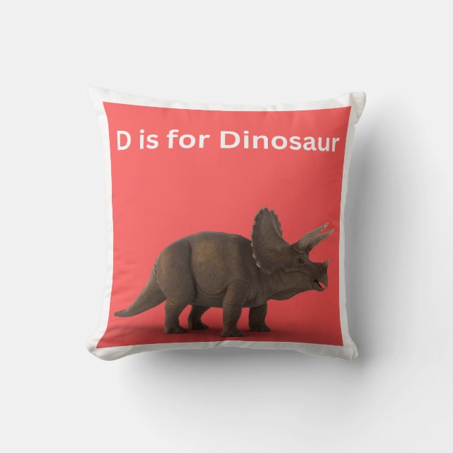 Coussin D est pour Dinosaur Thaillow (Recto)